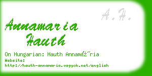 annamaria hauth business card